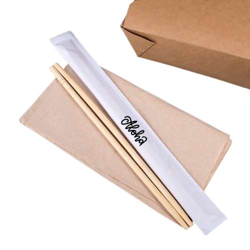Aloha branded custom chopstick wrapper