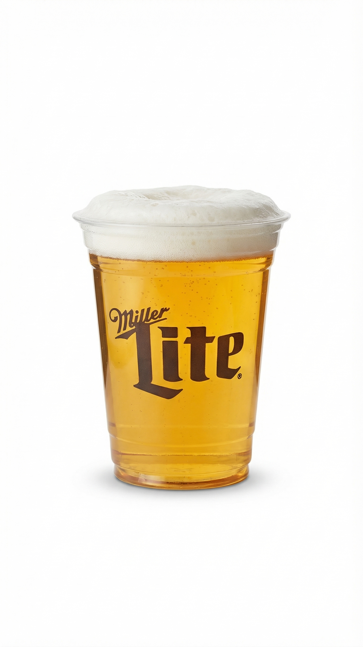 Miller Lite custom branded PLA cup